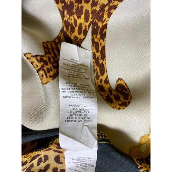 Leopard Print Satin Shirt & Skirt Set US 10‎ Tall Baroque Luxury Glamour Mobwife - Picture 14 of 16